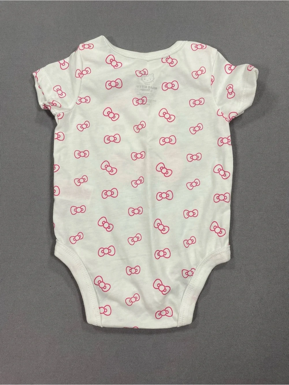Hello Kitty Pink, White & Yellow Short-Sleeve Baby One-Piece Bodysuit Set